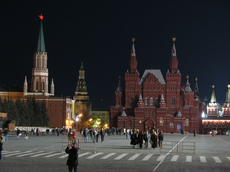 Moscow - the Red Square in the midnight